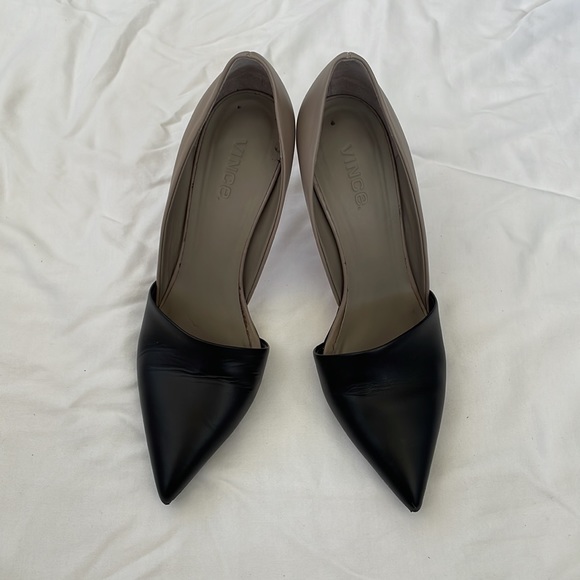 Vince two tone leather 4” heel - Picture 3 of 9